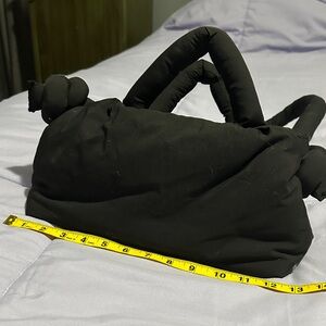 Black Olend Knotted Handle Bag